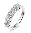 Double Heritage Women's Diamond Ring S925 Sterling Silver