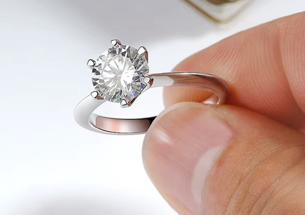 The Flower Cut Women's Diamond Ring S925 Sterling Silver