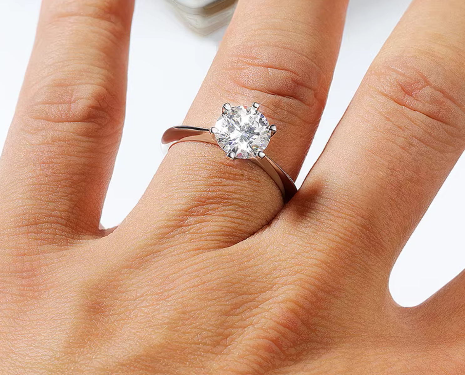 The Flower Cut Women's Diamond Ring S925 Sterling Silver