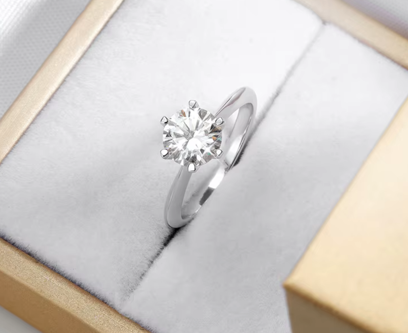 The Flower Cut Women's Diamond Ring S925 Sterling Silver