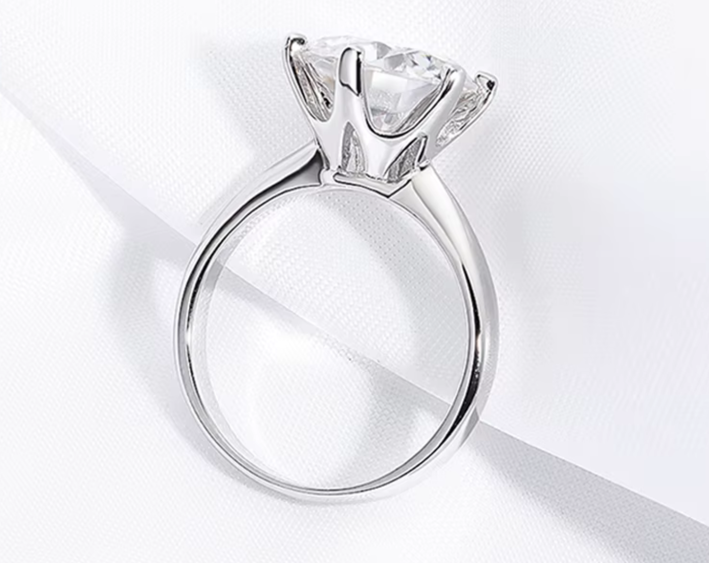 The Flower Cut Women's Diamond Ring S925 Sterling Silver