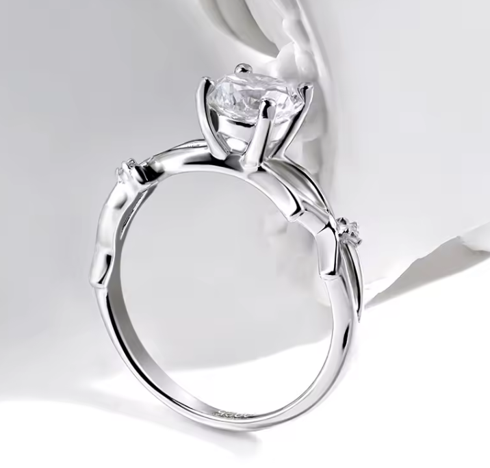 The Rose Varn Women's Diamond Ring S925 Sterling Silver
