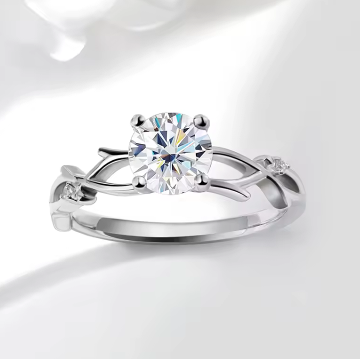 The Rose Varn Women's Diamond Ring S925 Sterling Silver