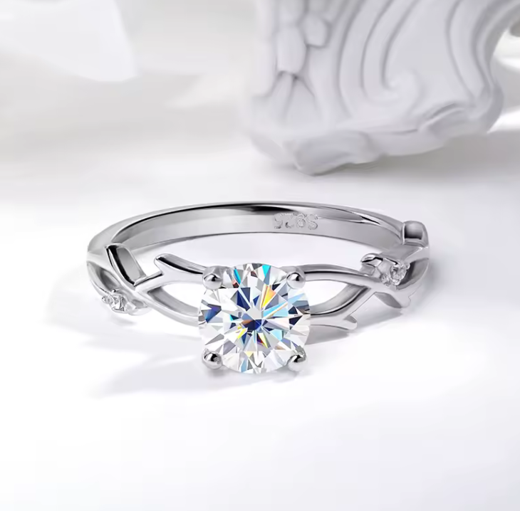 The Rose Varn Women's Diamond Ring S925 Sterling Silver