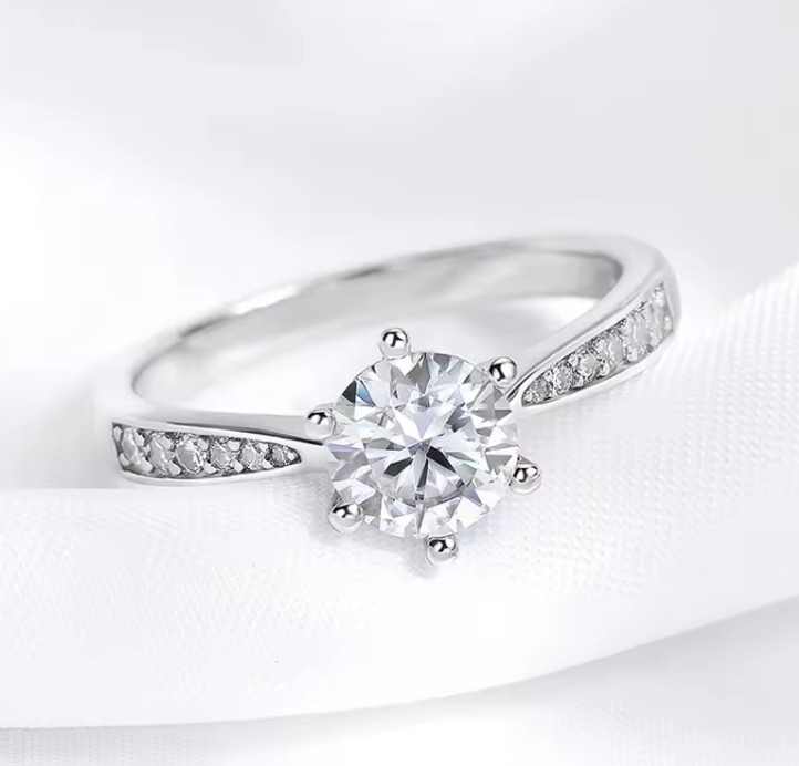 The Grove Flower Cut Women's Diamond Ring S925 Sterling Silver