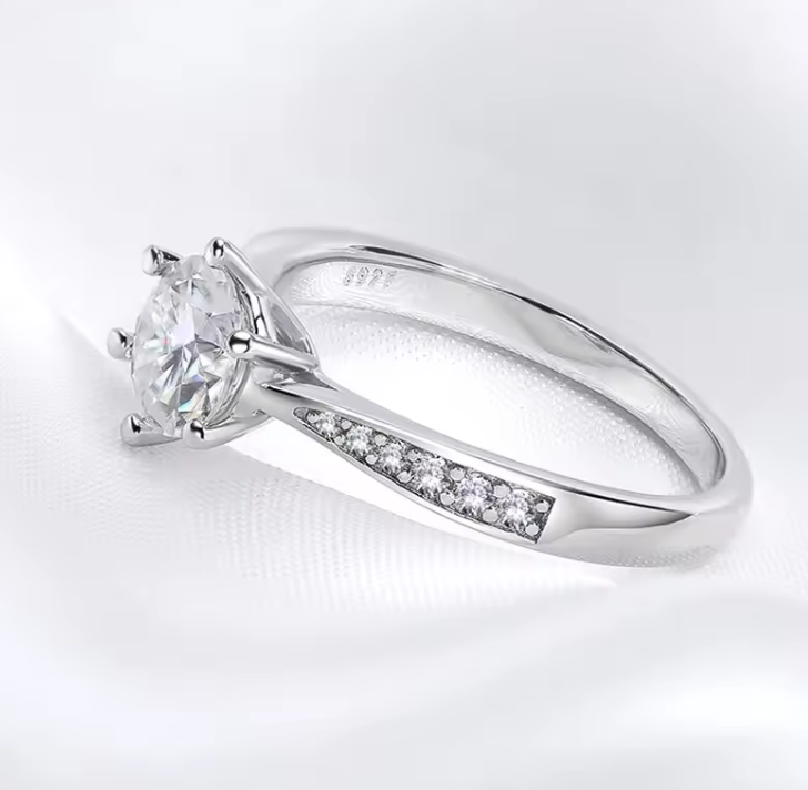 The Grove Flower Cut Women's Diamond Ring S925 Sterling Silver