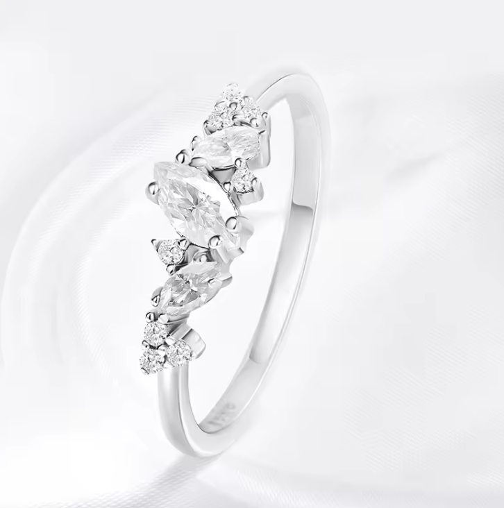 The Sequence Cut Women's Diamond Ring S925 Sterling Silver