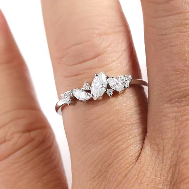The Sequence Cut Women's Diamond Ring S925 Sterling Silver