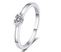 The Heart Cut Women's Diamond Ring S925 Sterling Silver