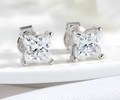 The Flower Stud Cut Women's Diamond Earring S925 Sterling Silver