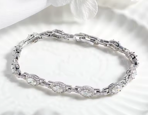 The Bridal Band Women's Lab Diamond Bracelet S925 Sterling Silver