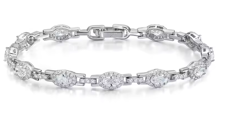 The Bridal Band Women's Lab Diamond Bracelet S925 Sterling Silver