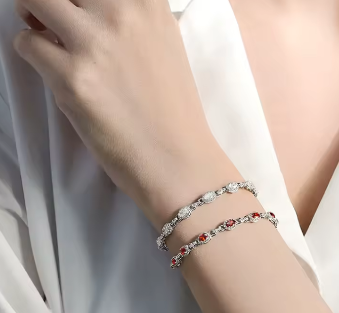 The Bridal Band Women's Lab Diamond Bracelet S925 Sterling Silver