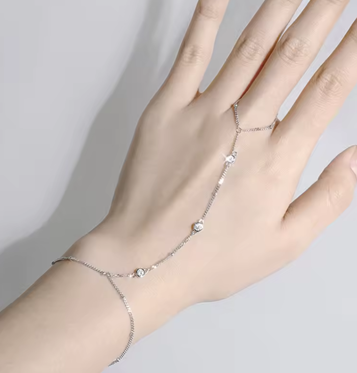 The Bridal Multi Band Women's Lab Diamond Bracelet S925 Sterling Silver
