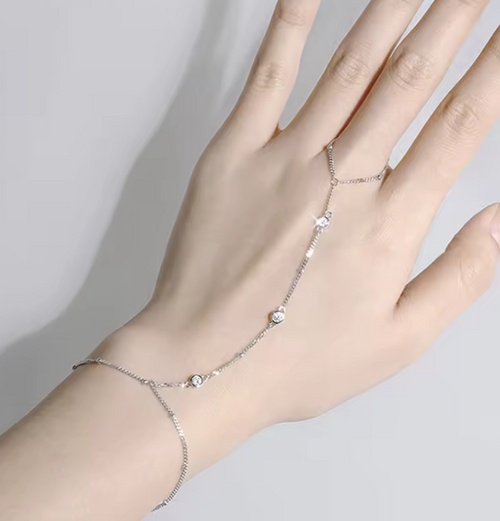 The Bridal Multi Band Women's Lab Diamond Bracelet S925 Sterling Silver