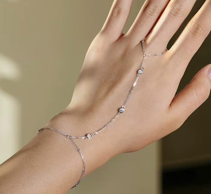 The Bridal Multi Band Women's Lab Diamond Bracelet S925 Sterling Silver