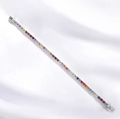 The Rainbow Tennis Band Women's Lab Diamond Bracelet S925 Sterling Silver
