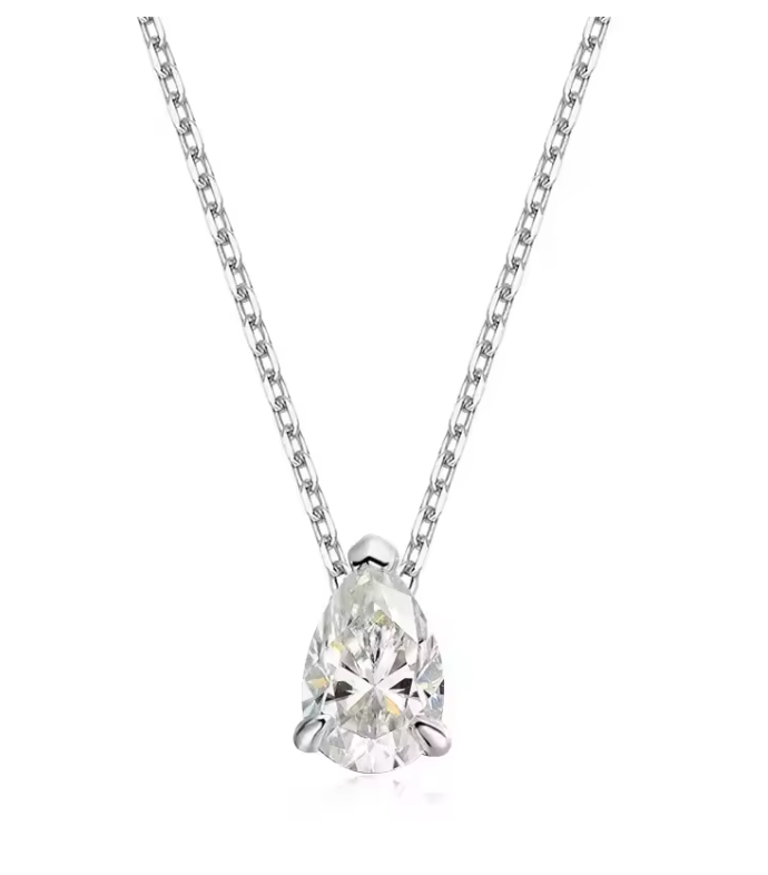 The Oval Necklace & Earrings set  Women's Lab Diamond Necklace S925 Sterling Silver