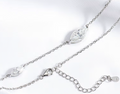 The Oval Eye Necklace Women's Lab Diamond Necklace S925 Sterling Silver