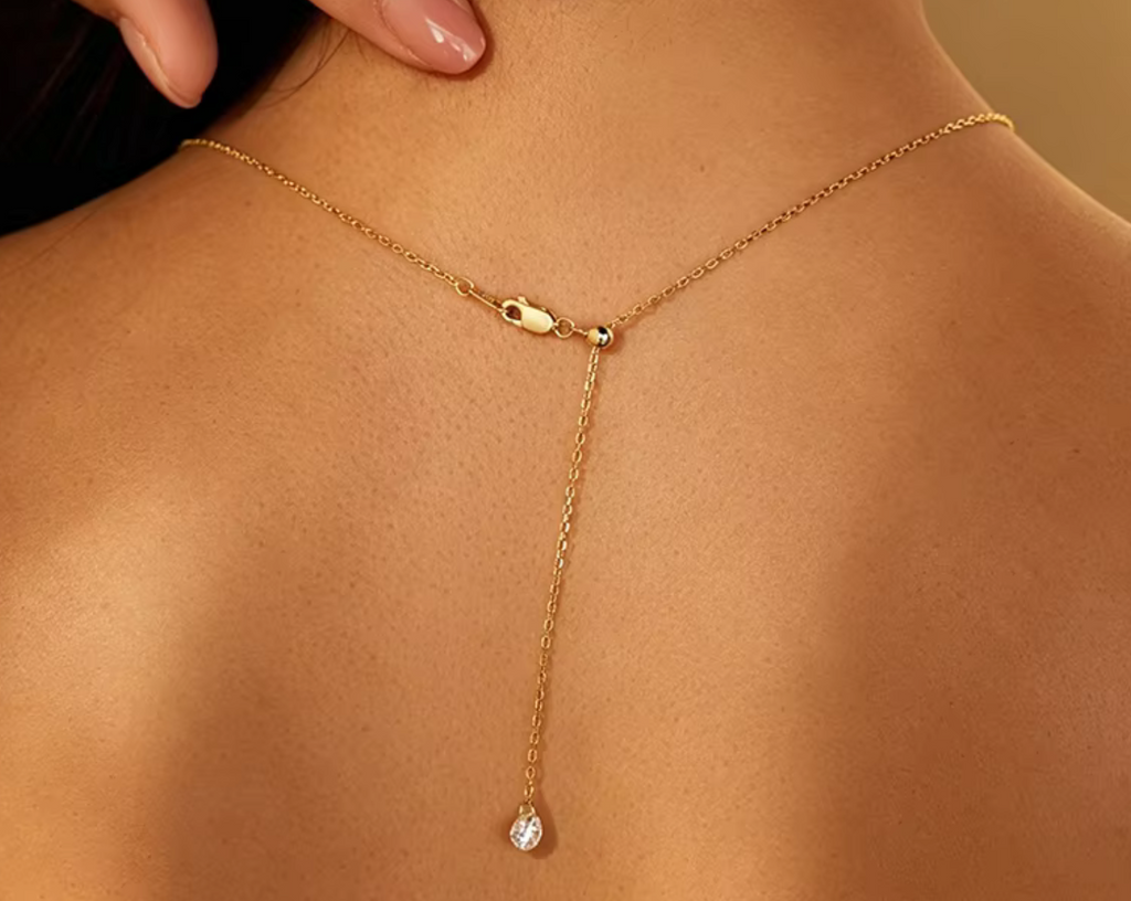 The Stackable Necklace Women's Lab Diamond Necklace S925 Sterling Silver